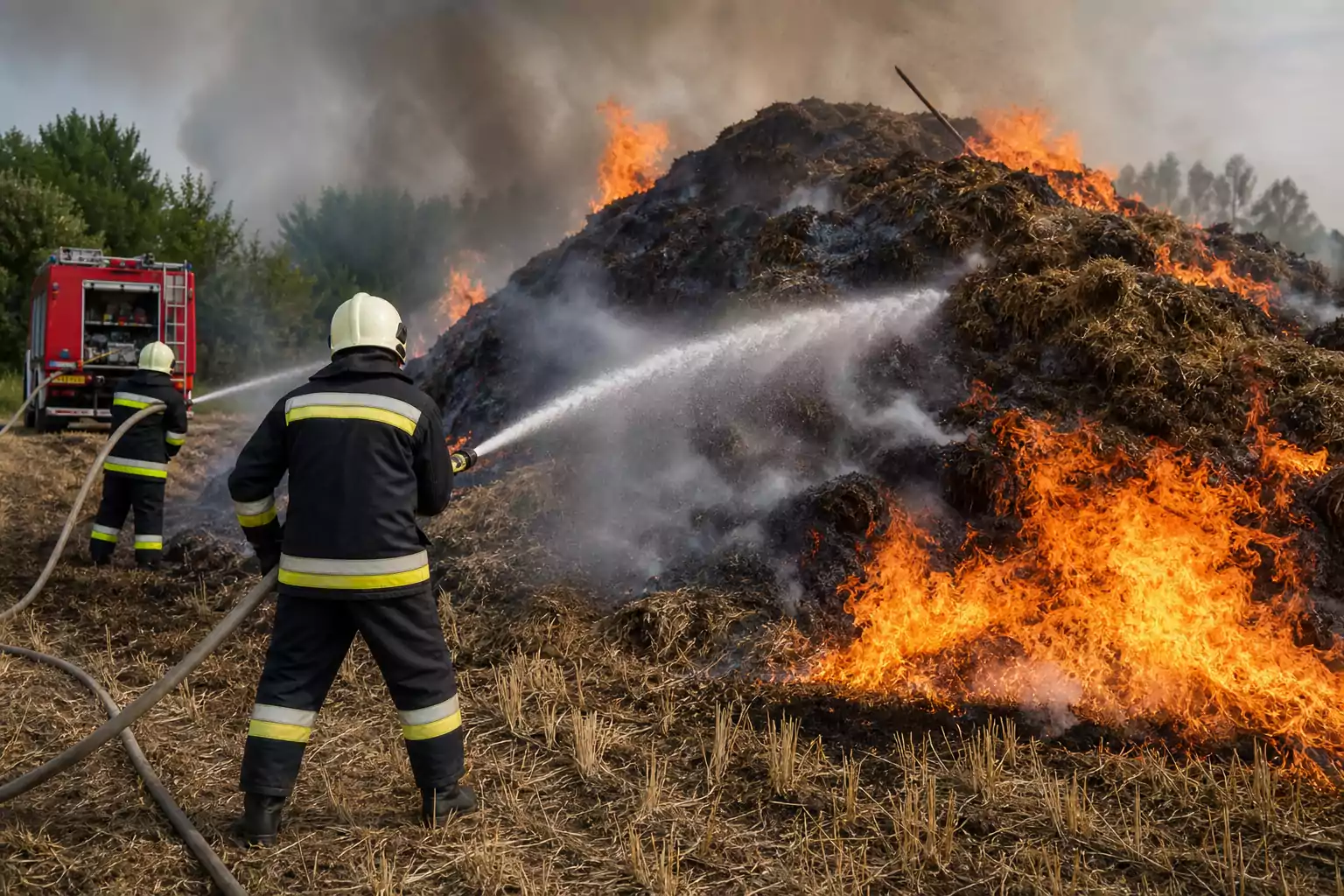 Húsz hektáron égett a növényzet Sárkeresztúr határában