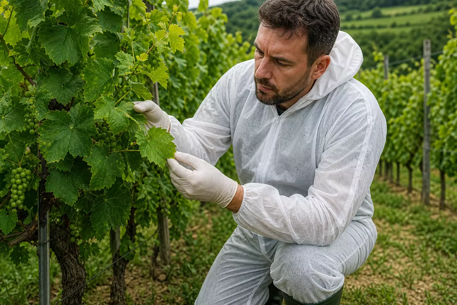 A Bükki borvidéken is megjelent a szőlő aranyszínű sárgasága