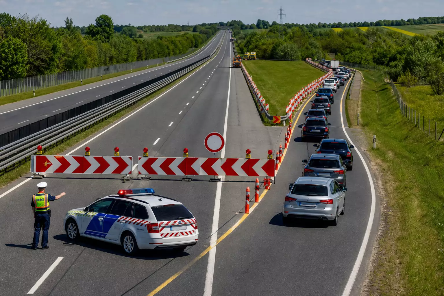 Baleset miatt teljesen lezárták az M7-est Zalakomárnál