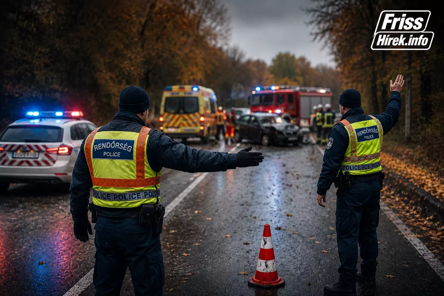 Árokba borult egy autó Mikófalvánál, egy embert kiemeltek