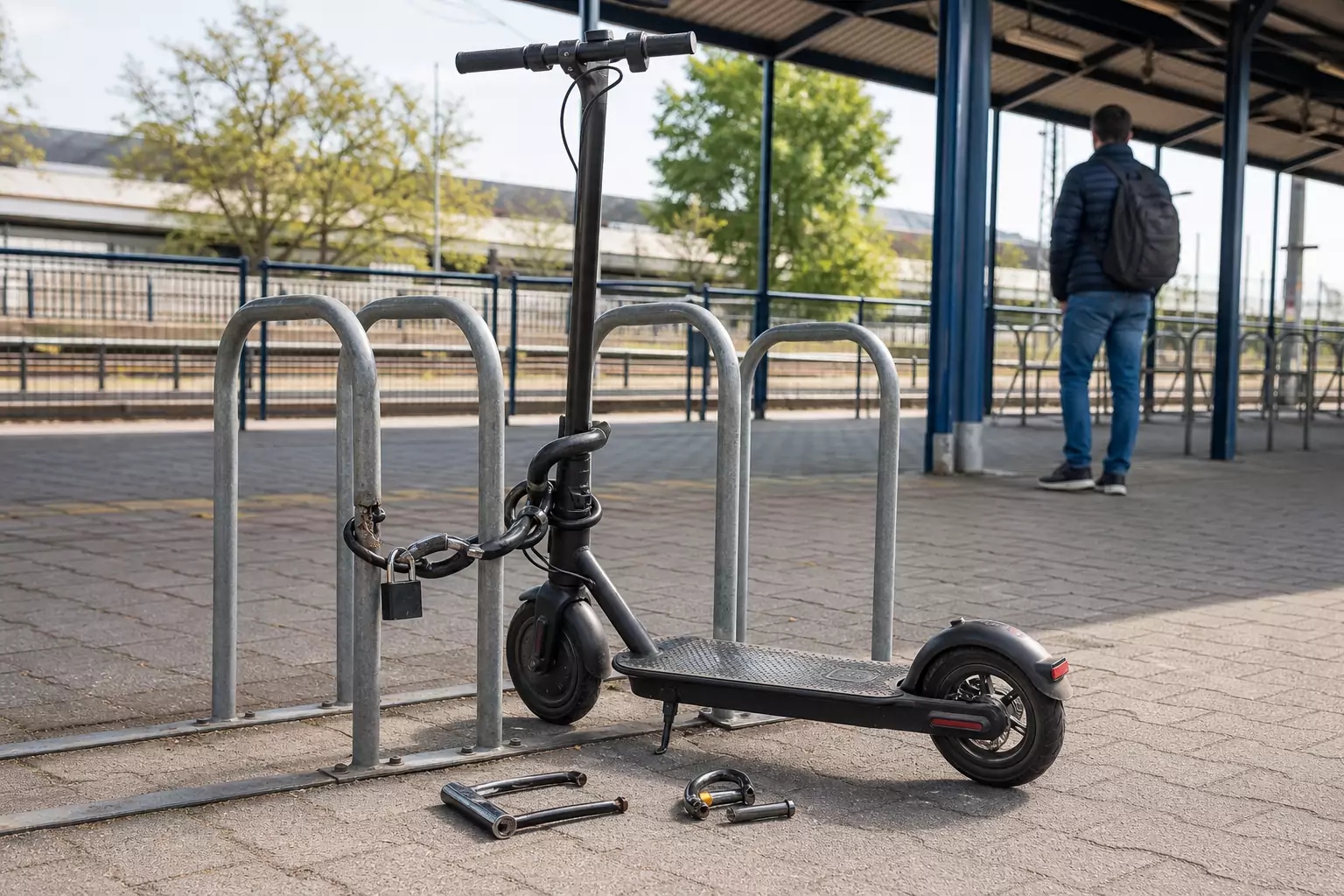 Elektromos rollert próbált elvinni a dunakeszi vasútállomásról, keresik a férfit