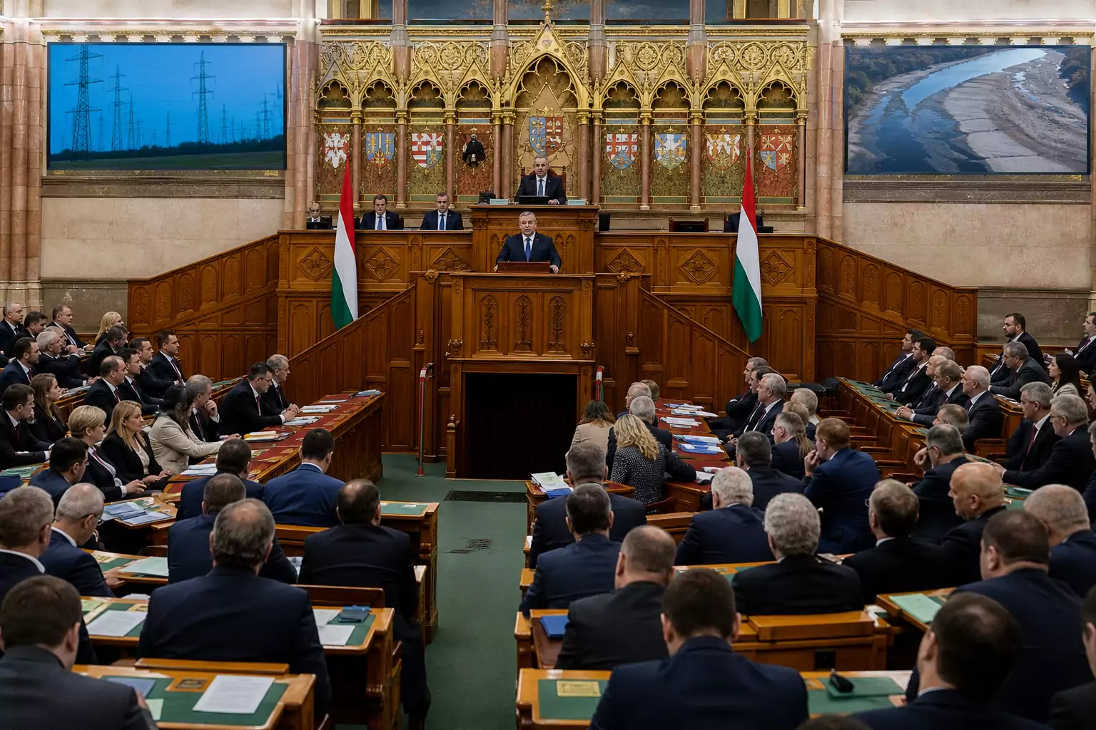 Energetikai válsághelyzetről számolt be a Parlamentben Magyar Péter
