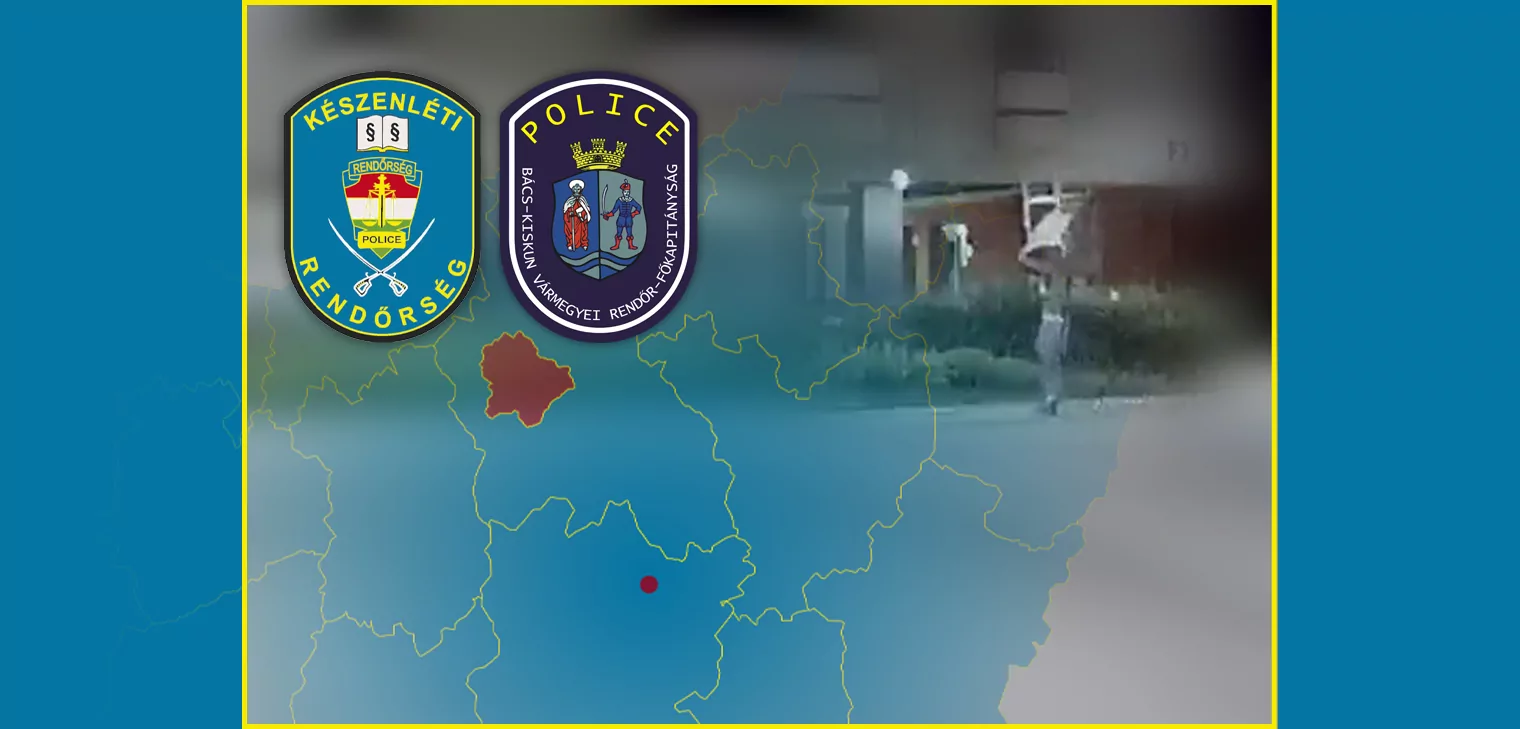Kamerafelvétel alapján fogtak el egy férfit Kecskeméten