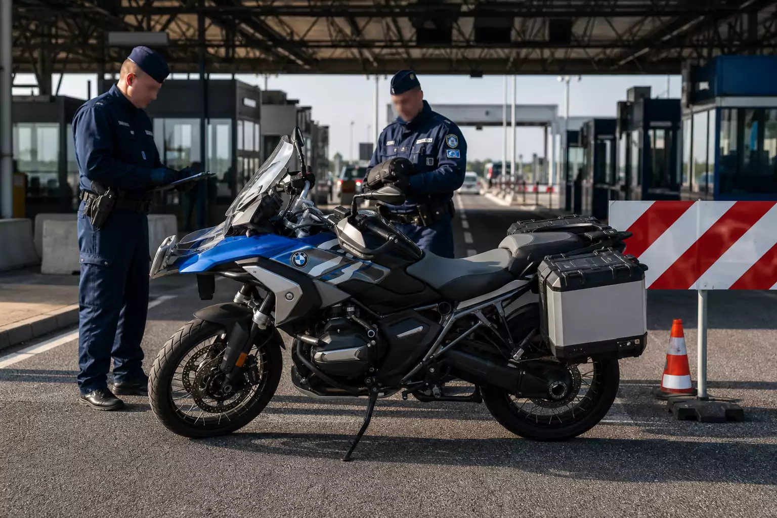 Körözött BMW-motorkerékpárt foglaltak le a röszkei határátkelőnél