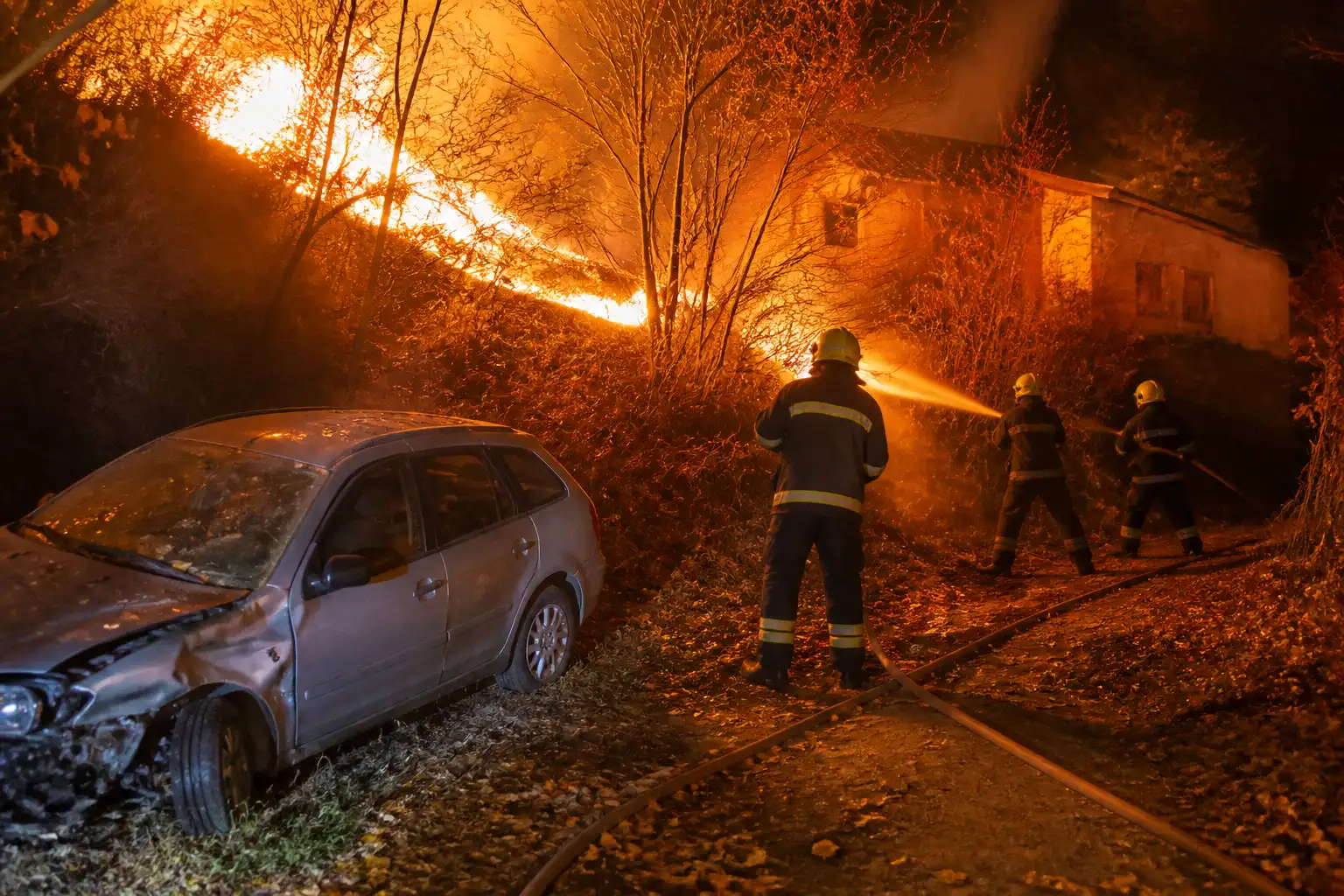 Nagy területen égett az aljnövényzet Bugacnál, egy tanyát is veszélyeztettek a lángok