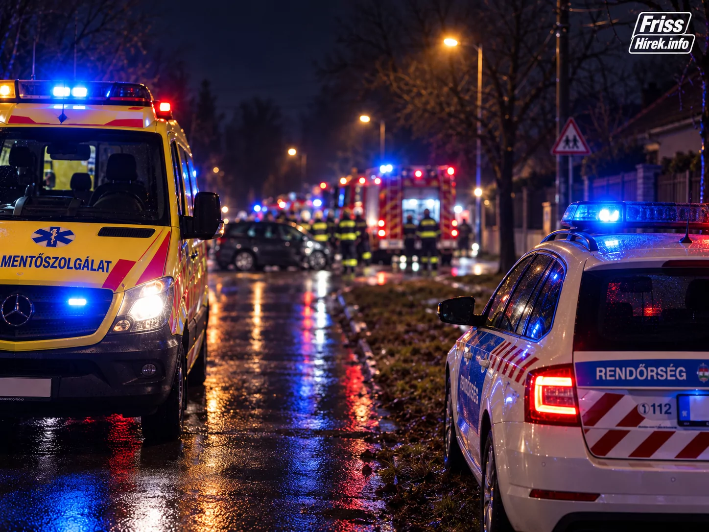 Két autó ütközött Üllőn, a 4-es főúton