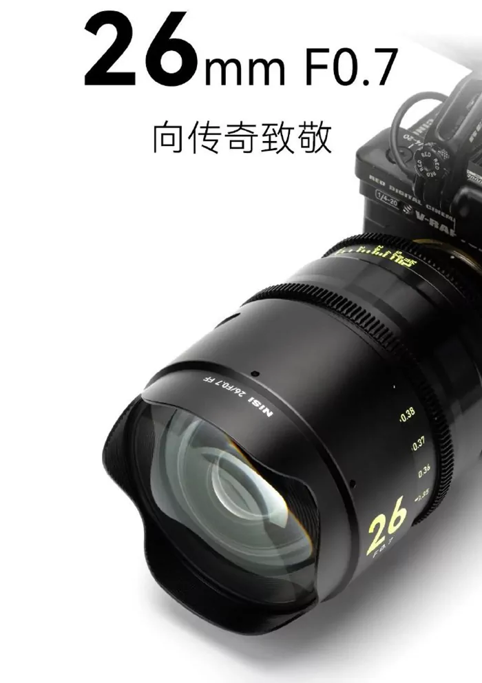 A NiSi bemutatta a 26 mm-es, f/0,7-es full-frame objektív prototípusát