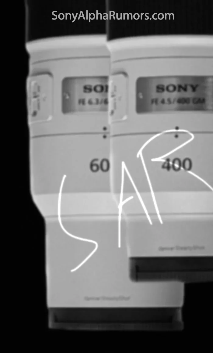 Kiszivárgottak a Sony új 400 és 600 mm-es GM objektívjének adatai