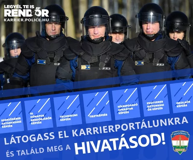 Rendőröket és határvadászokat toboroznak Tolna vármegyében