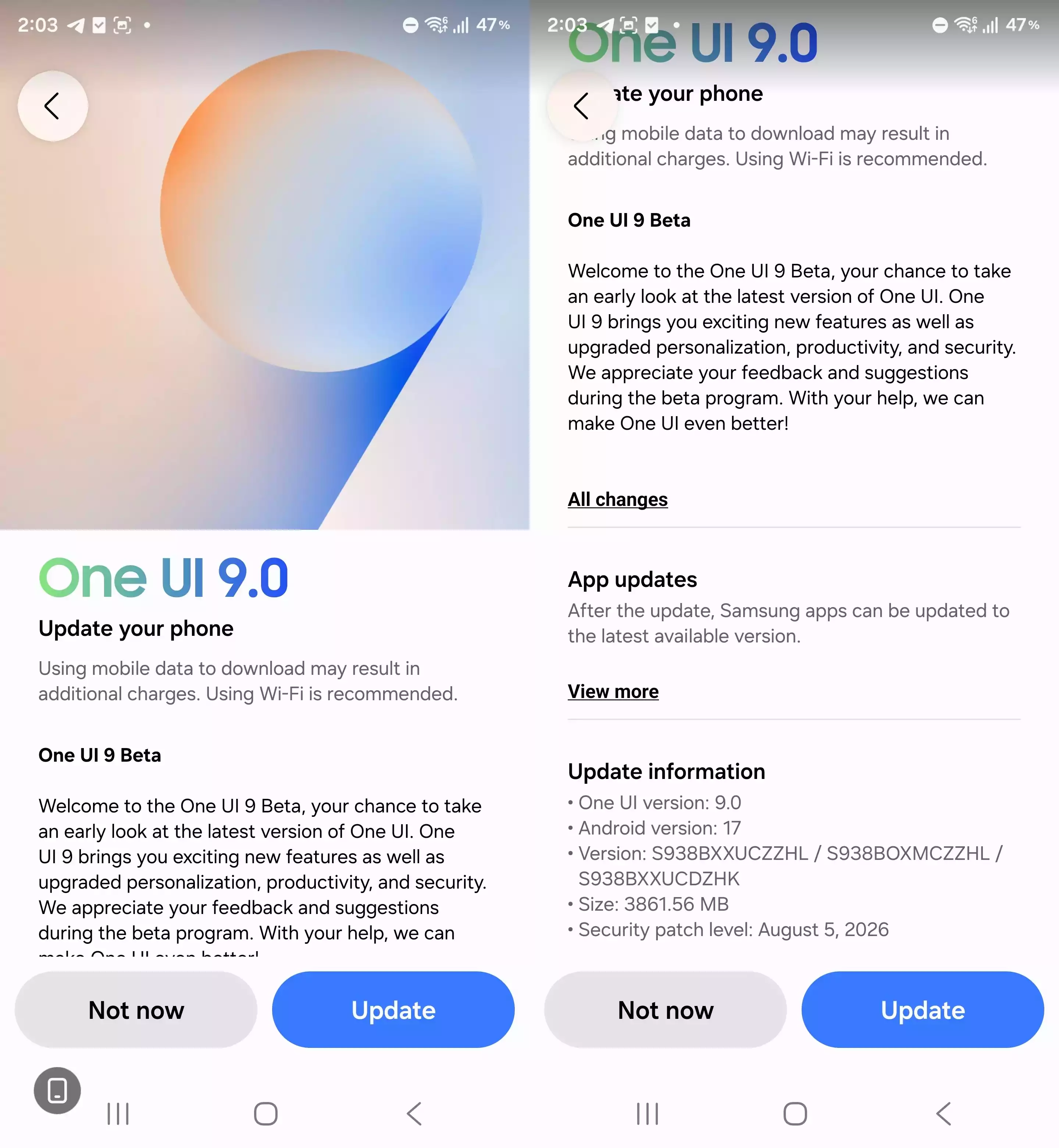 Új One UI 9 bétafrissítést kapott a Galaxy S26 Ultra