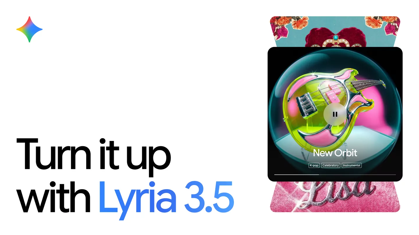 Új zenei generátort kapott a Gemini: bemutatkozott a Lyria 3.5
