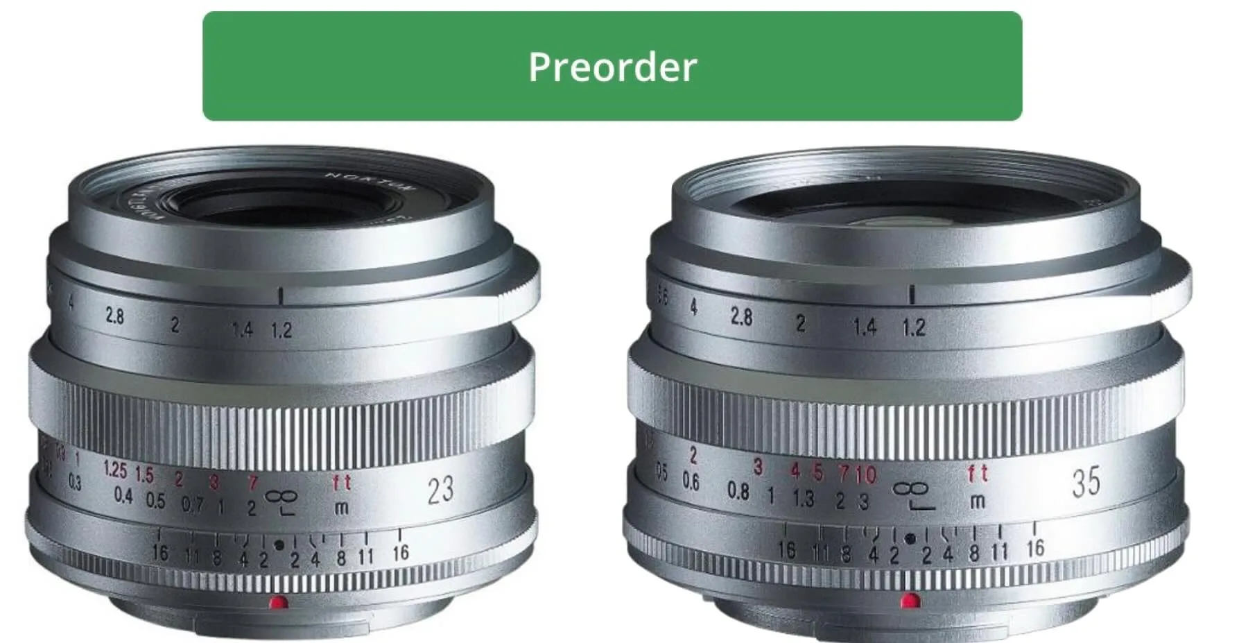 Előrendelhetővé váltak a Voigtländer ezüstszínű Nokton objektívjei